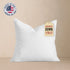 17x17 Throw Pillow Insert: Hypoallergenic Faux Down, Indoor Outdoor, Made in USA HICKORY MADE