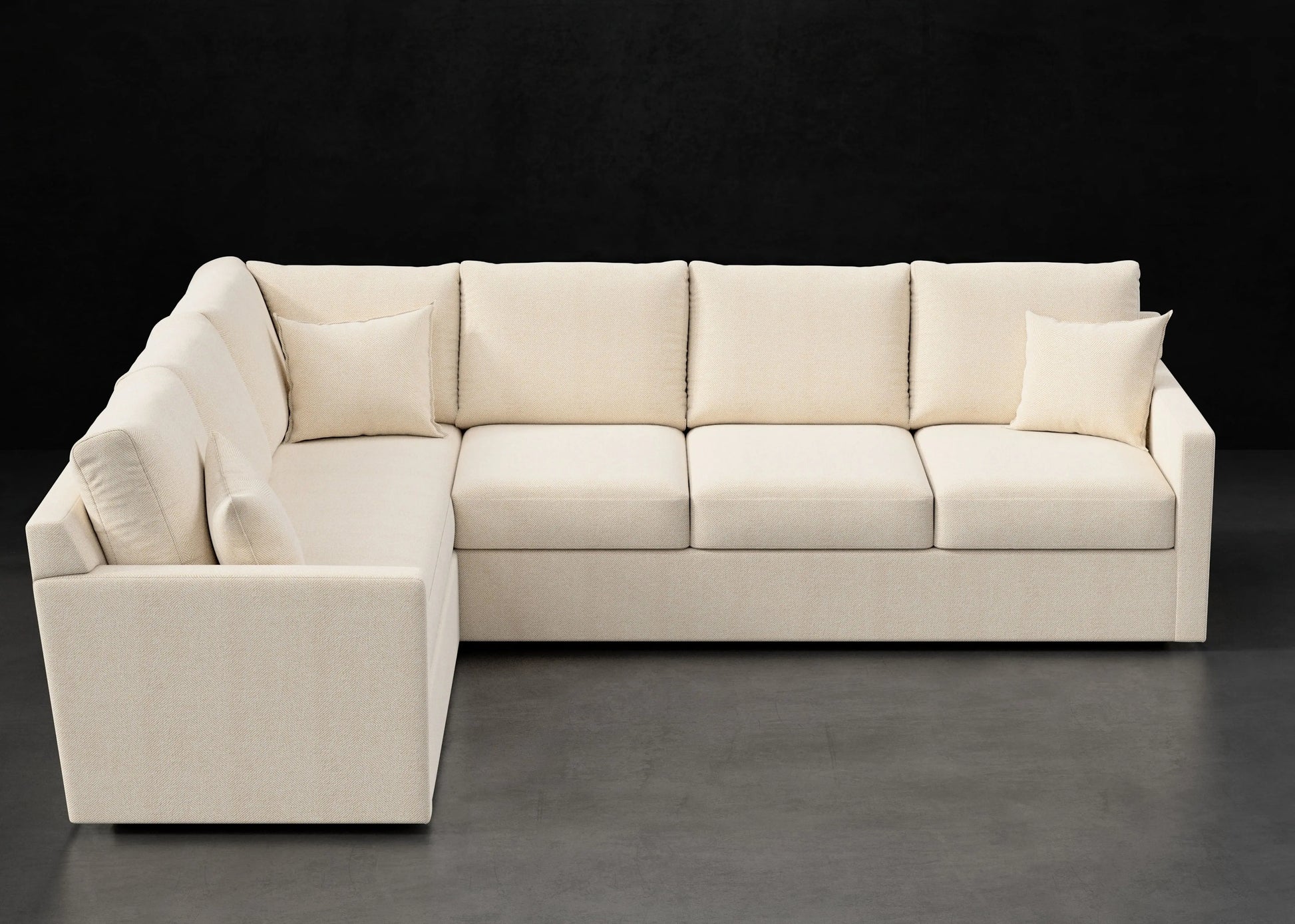 PETITE TRACK ARM EXTENDED L SECTIONAL cpb_product HENDRICKS