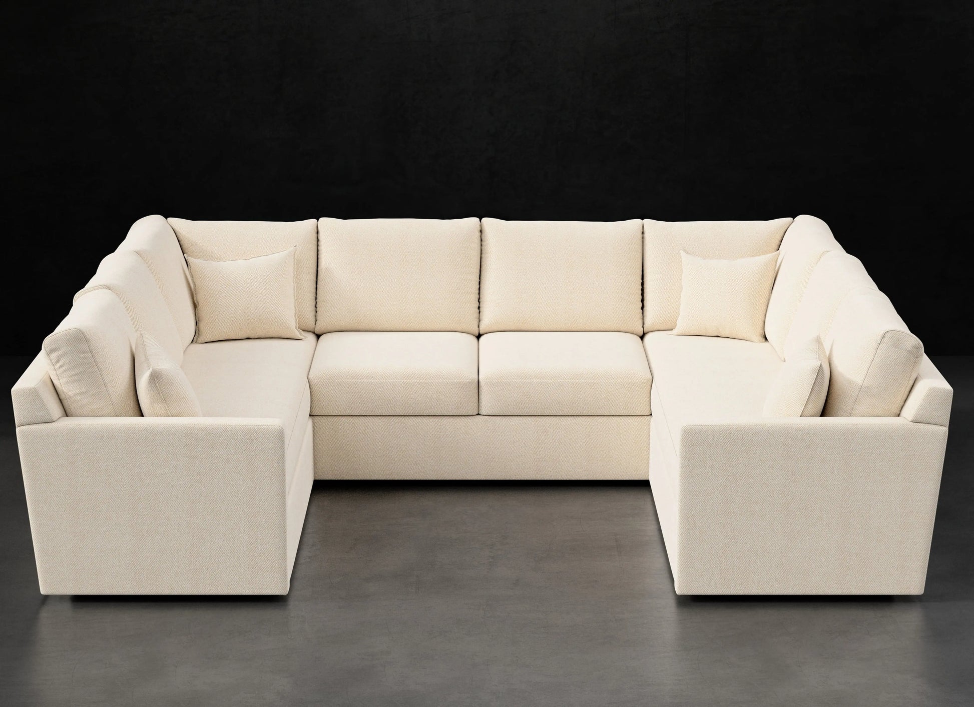 PETITE TRACK ARM U SECTIONAL cpb_product HENDRICKS