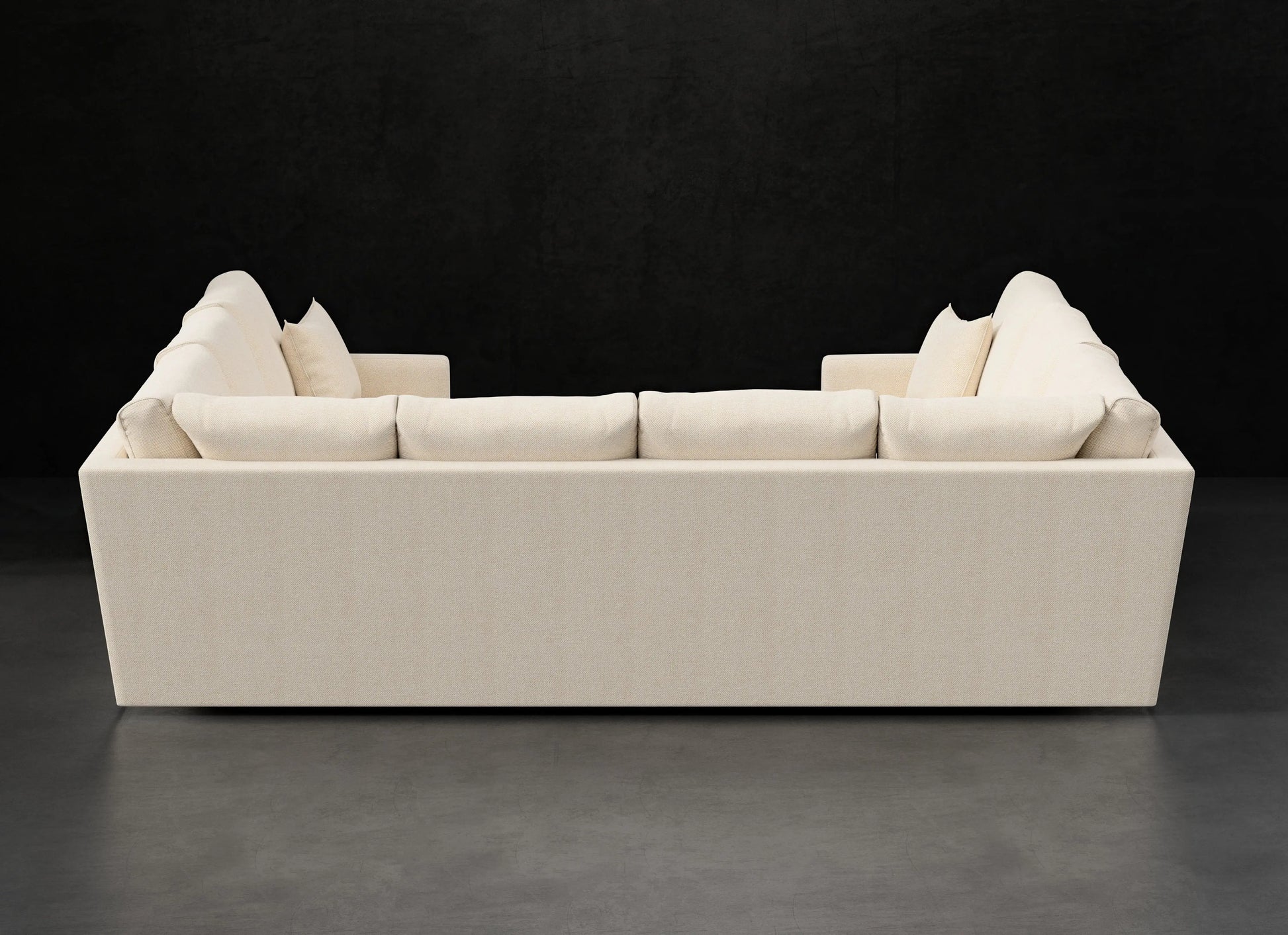 PETITE TRACK ARM U SECTIONAL cpb_product HENDRICKS